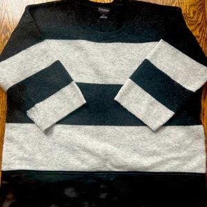 Club Monaco Italian yarn and leather sweater